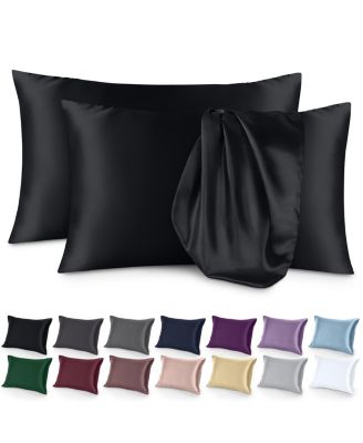 Poly Satin Zipper Closure Pillowcase Set