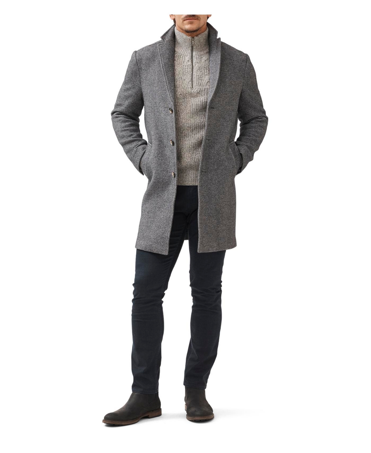 Calton Hill Notch Lapel Coat