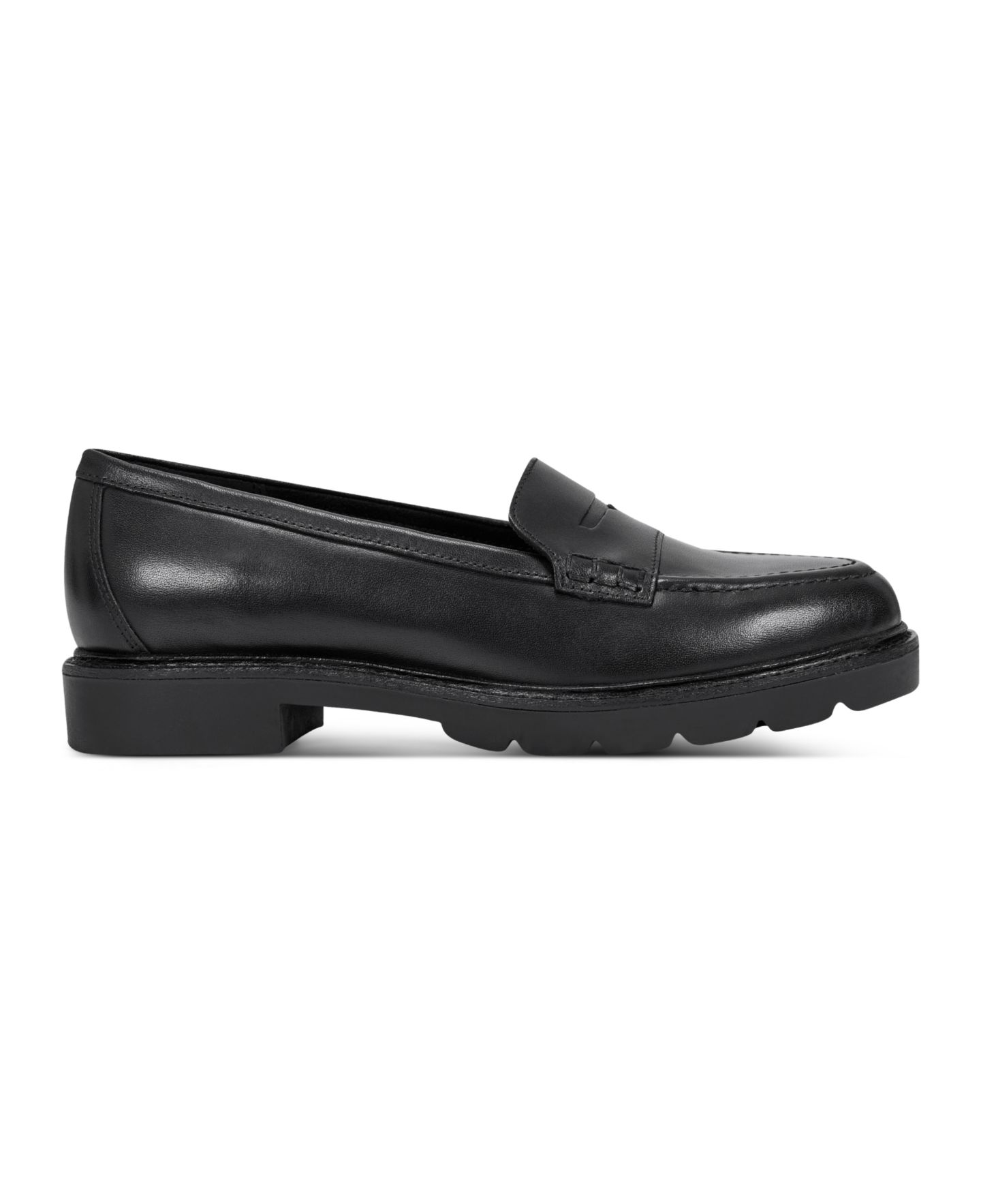 Женские туфли Rockport Kacey Tailored Slip-On Penny, цвет: Чёрный кожаный — фото 2