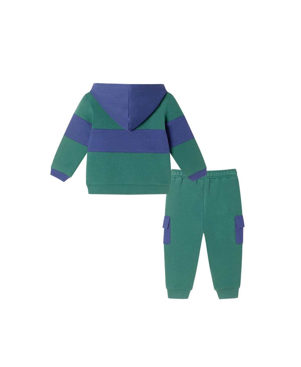 Andy & Evan Baby Boys Color Blocked Terry Hoodie & Pant Set