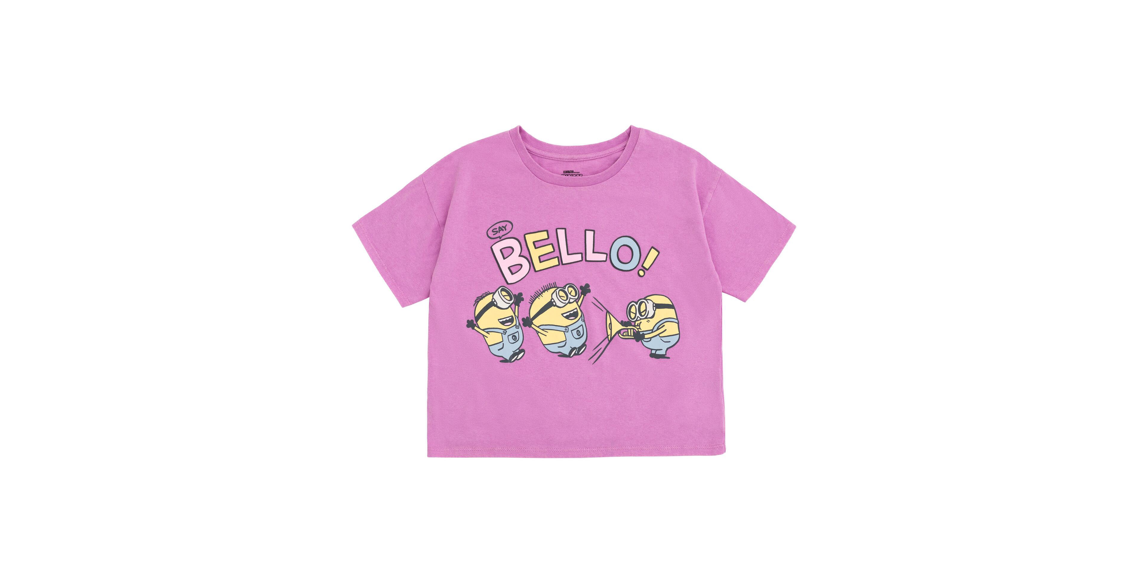 Minions Girls Boxy Drop Shoulder T-Shirt