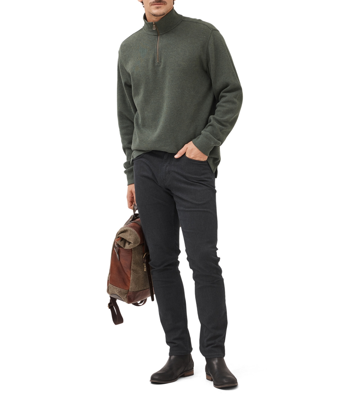 Rodd & Gunn Men's Alton Ave Quarter-zip Sweatshirt In Green