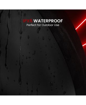 Dual 3” Portable Waterproof Bluetooth Speaker With Wired Microphone & Remote, 280 Watt