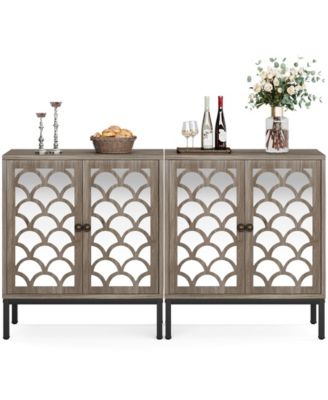 Mirrored credenza macys discount