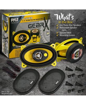 4'' x 6'' Three-Way Car Speakers, 180 Watt