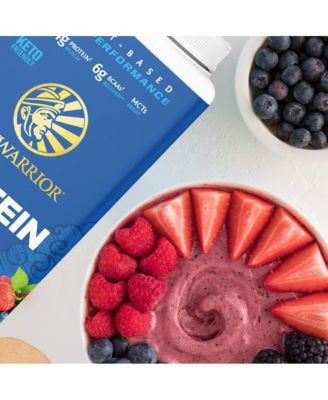 Warrior Blend Protein, Plant-Based Organic Protein Powder, Berry, 750gm