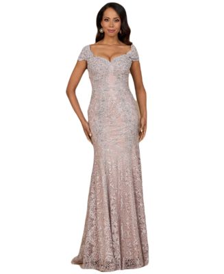 Lara Women's Fitted Lace Mermaid Gown - Macy's