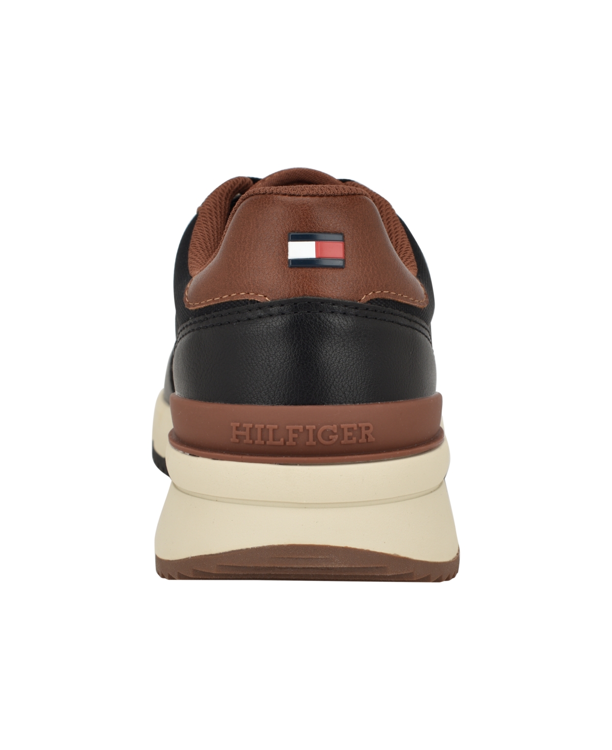 Tommy Hilfiger Men's Santal Lace Up Jogger Sneakers -Cognac Multi