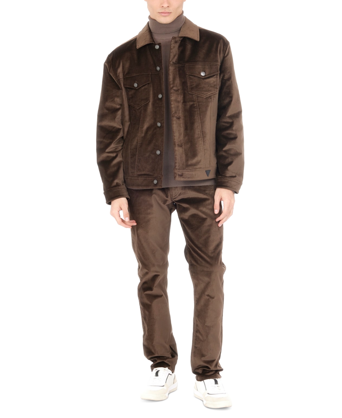 Guess Men's Dean Relaxed Fit Luxe Velveteen Jacket
