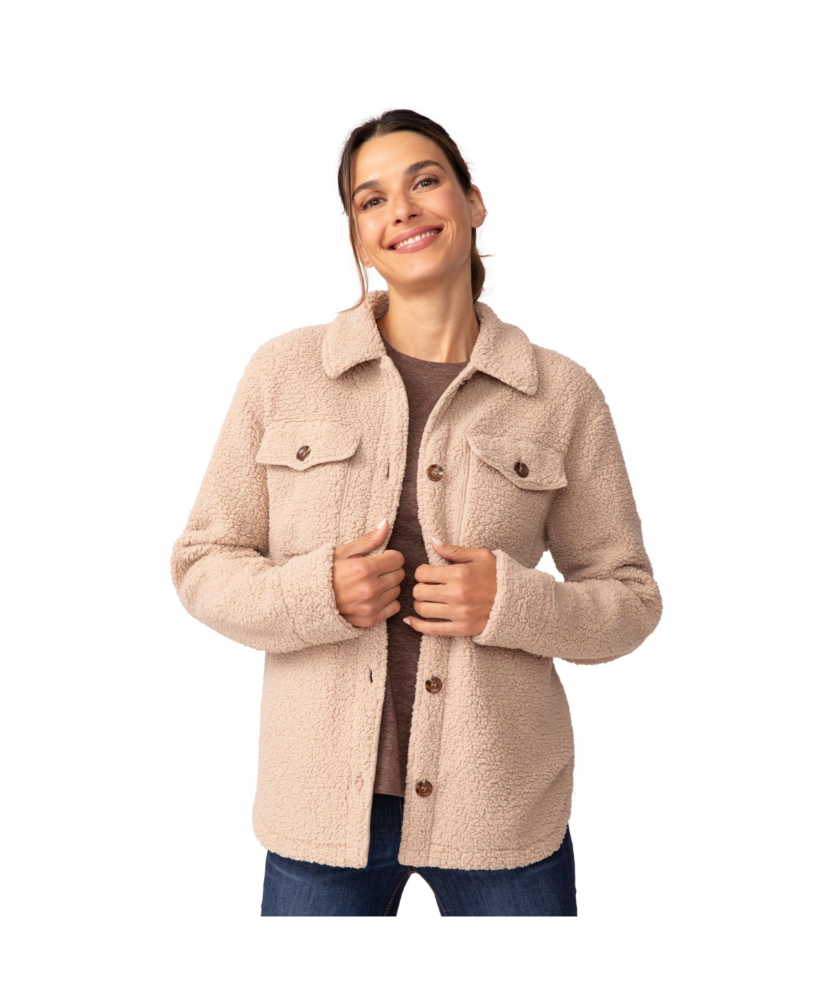 Free Country Women's High Pile Shacket