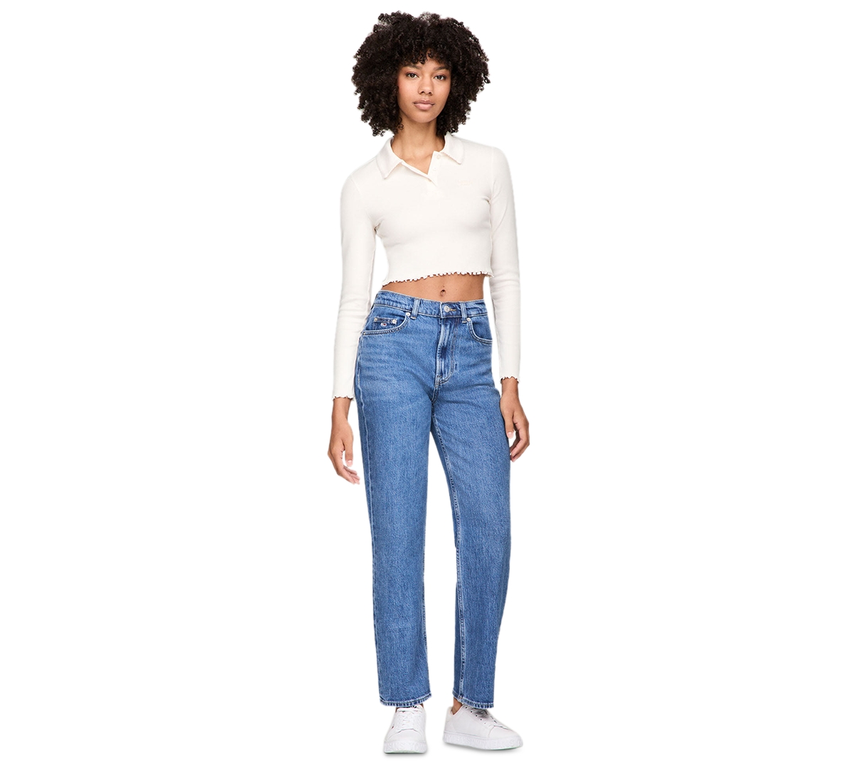 Tommy Jeans Women's Layla High-Rise Slim Straight Leg Jeans