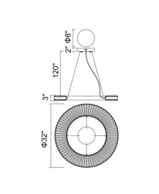 4" Metal Bjoux LED Chandelier