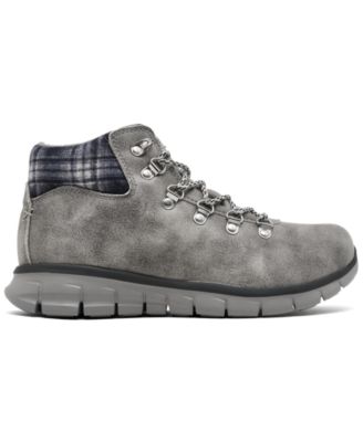 Skechers Women's Synergy Plaid Mood Hiking Sneaker Boots from