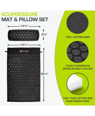 Acupressure Mat and Pillow Set