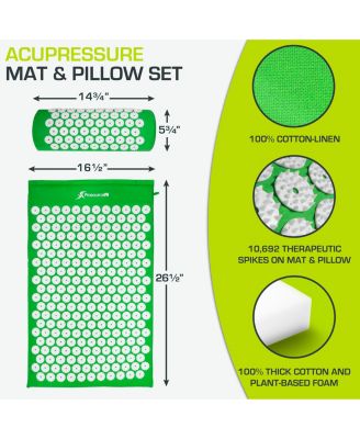 Acupressure Mat and Pillow Set