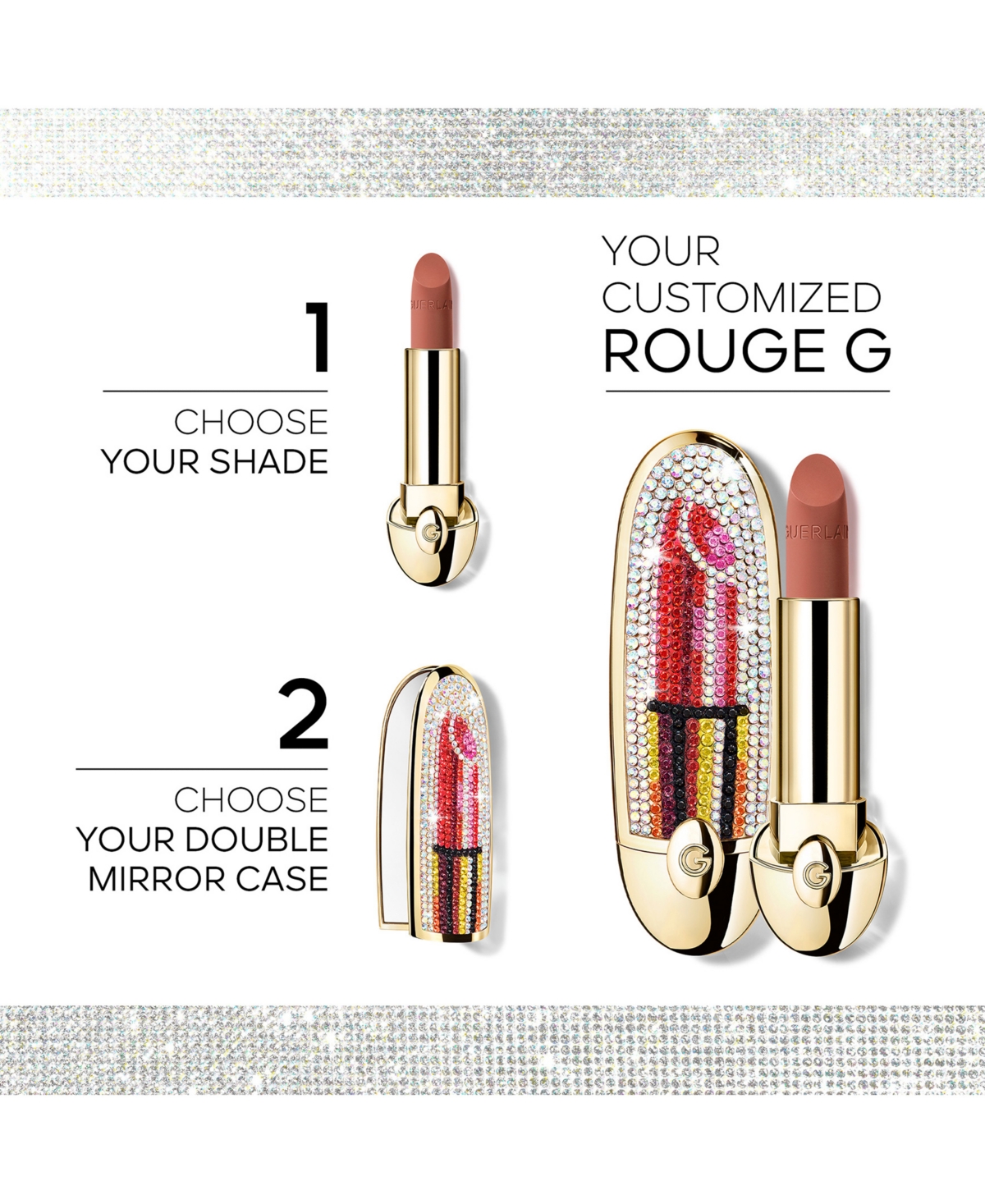Guerlain Limited-edition Rouge G Customizable Lipstick Case In No Color