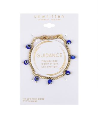 Glass Evil Eye Beaded Bracelet