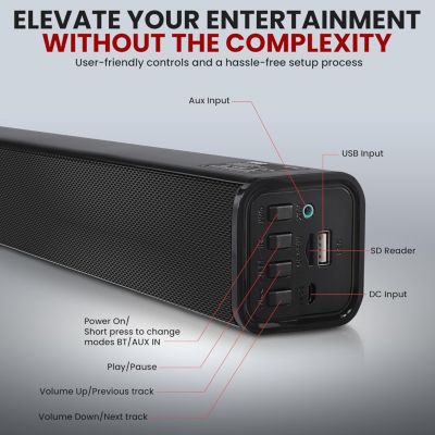 Home Theater Wireless Bluetooth Streaming Soundbar