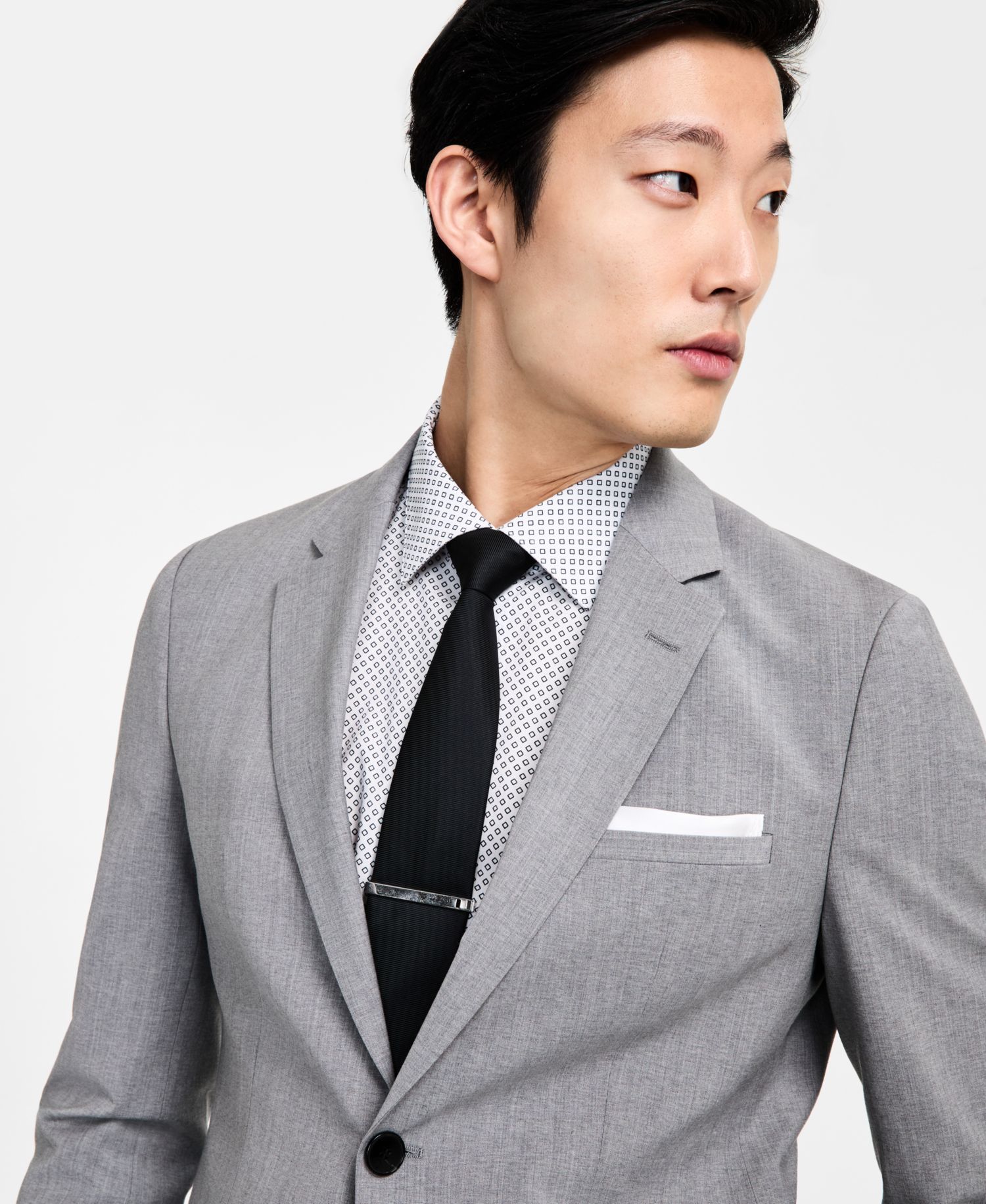 Men's Modern-Fit Wool Blend Suit Separates Jacket