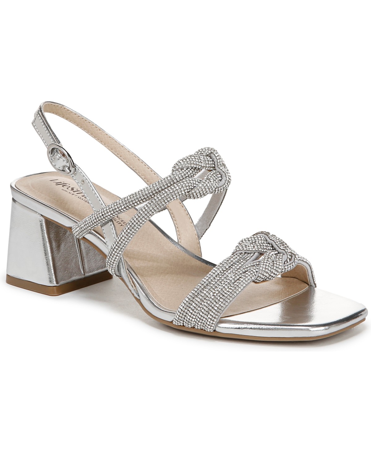 Женские туфли LifeStride Women's Celeste Angled Block Heel Square Open Toe Dress Slingbacks — фото 1