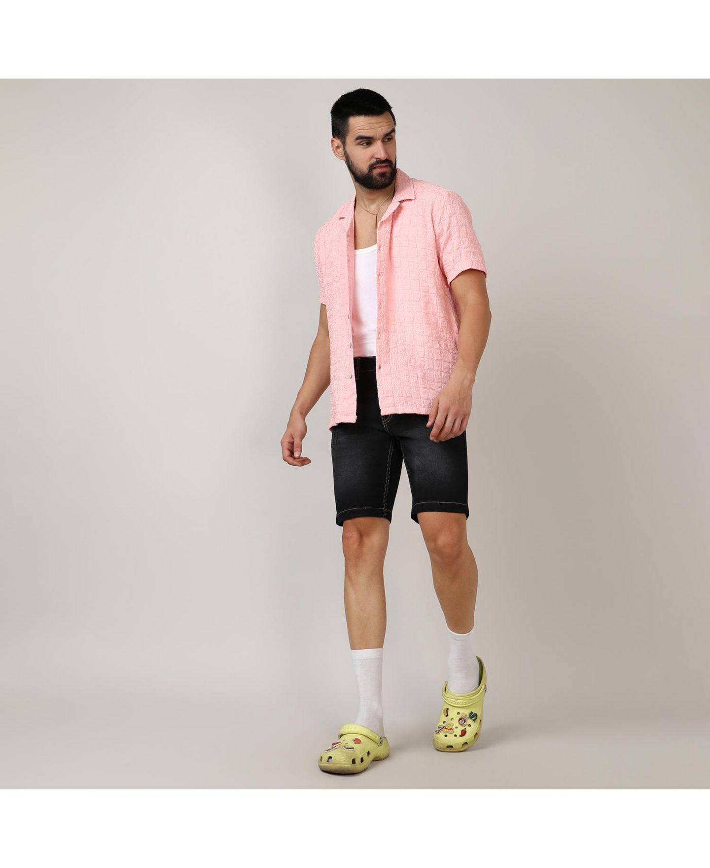Мужская рубашка Cahoot Campus Sutra Baby Pink Box-Creased, цвет: Розовый — фото 6