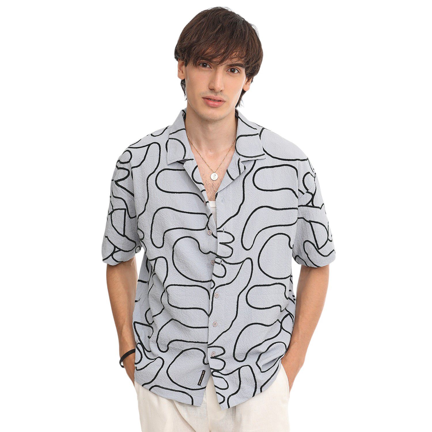 Chevron-Knit Shirt