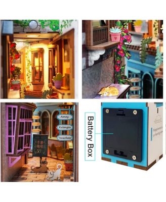 DIY 3D Book Nook Kit Island of Love Cafe 83pcs