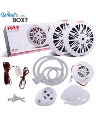 6.5" Marine Component Speakers, 2-Way, Waterproof, 200 Watt, White
