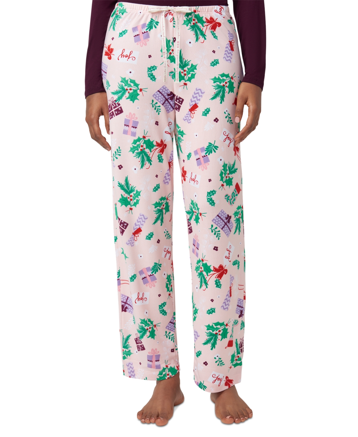 Women's Comforts And Joy Mid-Rise Pajama Pants - Crystal Rose