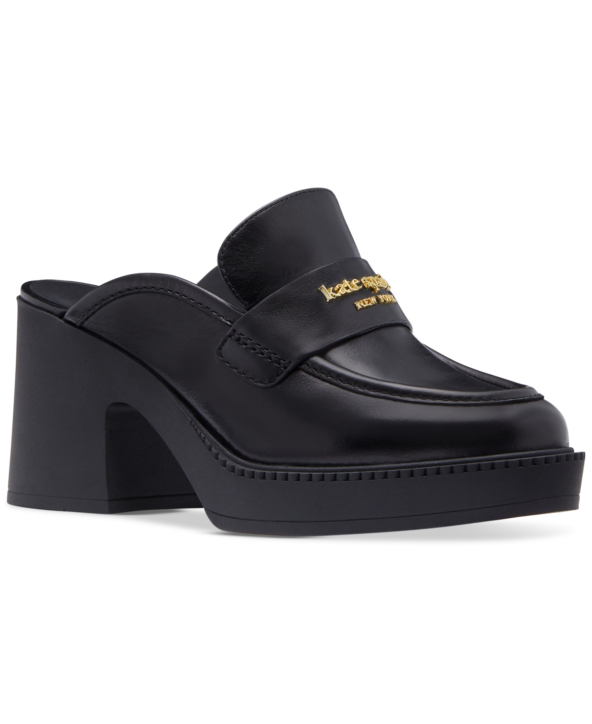 Kate Spade Women's Blake Platform Mule Loafers In Black