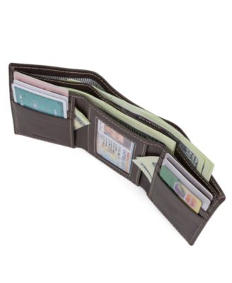 Men's Cloudy Trifold Leather Wallet