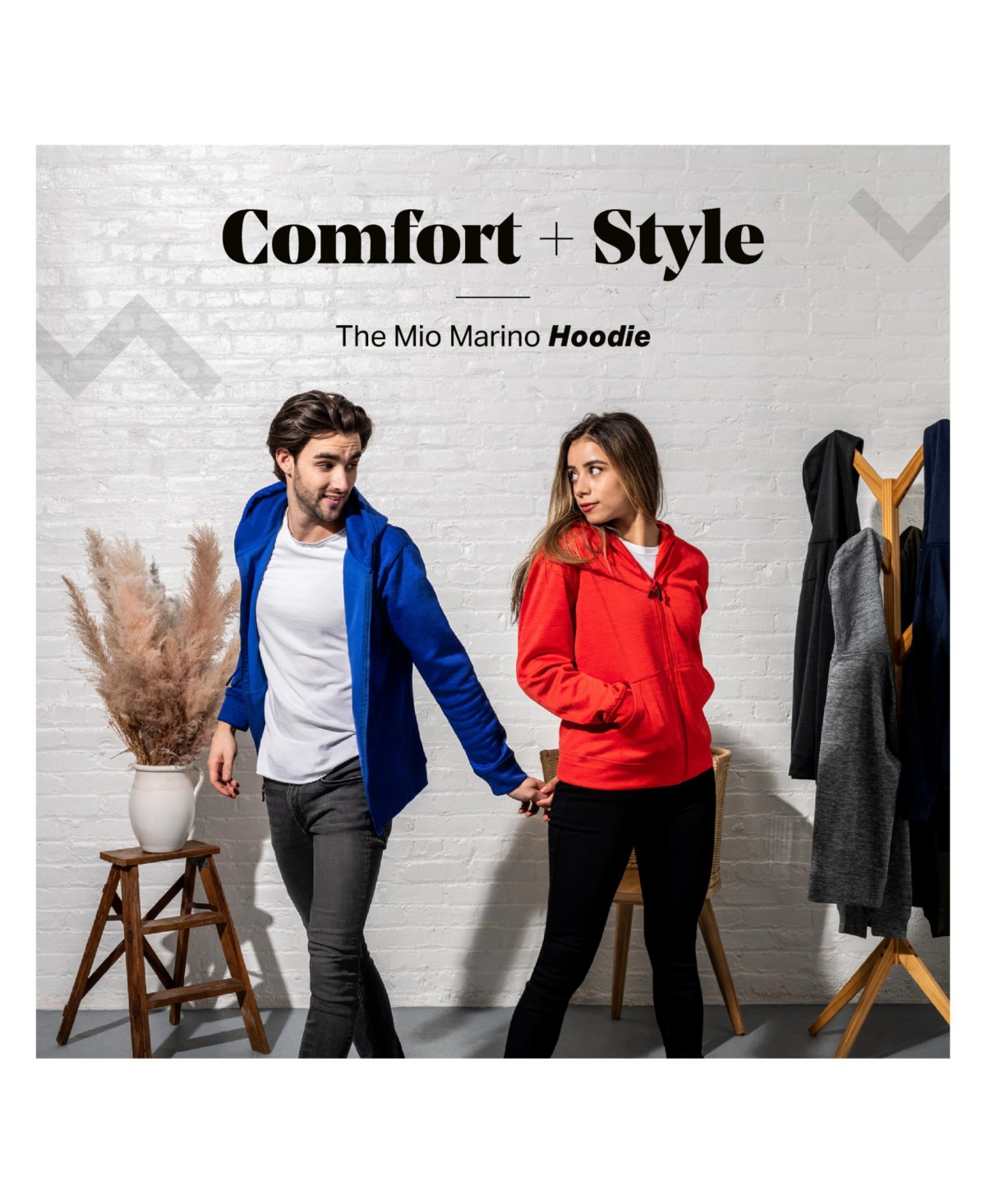 Mio Marino Women's Premium Zip-Up Hoodie with Smooth Matte Finish & Cozy Fleece Inner Lining Sweater with Hood