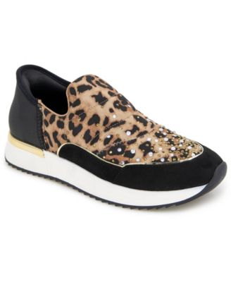 Kenneth Cole Reaction Women s Cameron Easy On Puff Sneakers Leopard