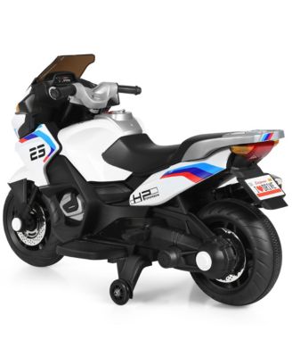 12V Kids Ride On Motorcycle Electric Motor Bike w/ Training Wheels & Light