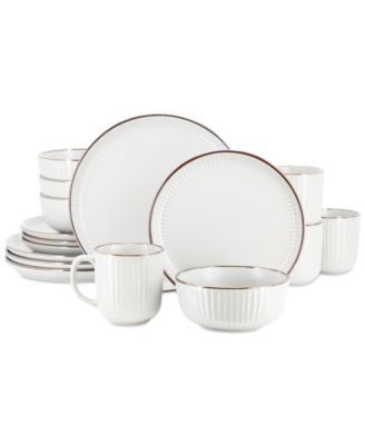 Leo 16 Pc. Dinnerware Set, Service for 4