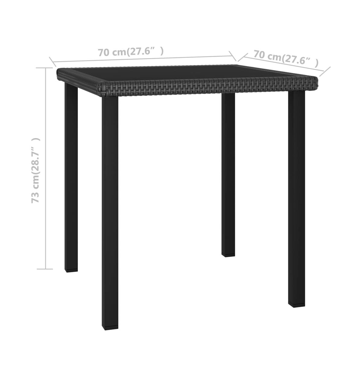 vidaXL Patio Dining Table27.6