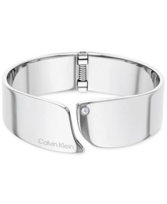 Calvin Klein - Stainless Steel Pav&eacute; Cuff Bracelet