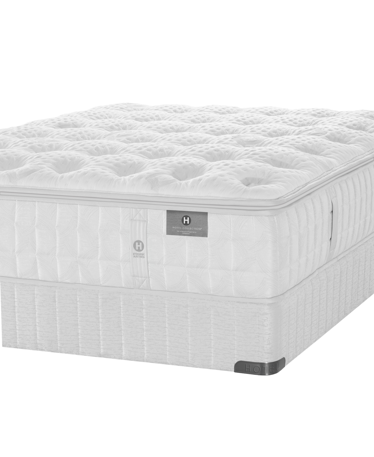 Hotel Collection by Aireloom Vitagenic HandMade CopperTech Silver Plush ll Mattress Set - Split, Created for Macy's