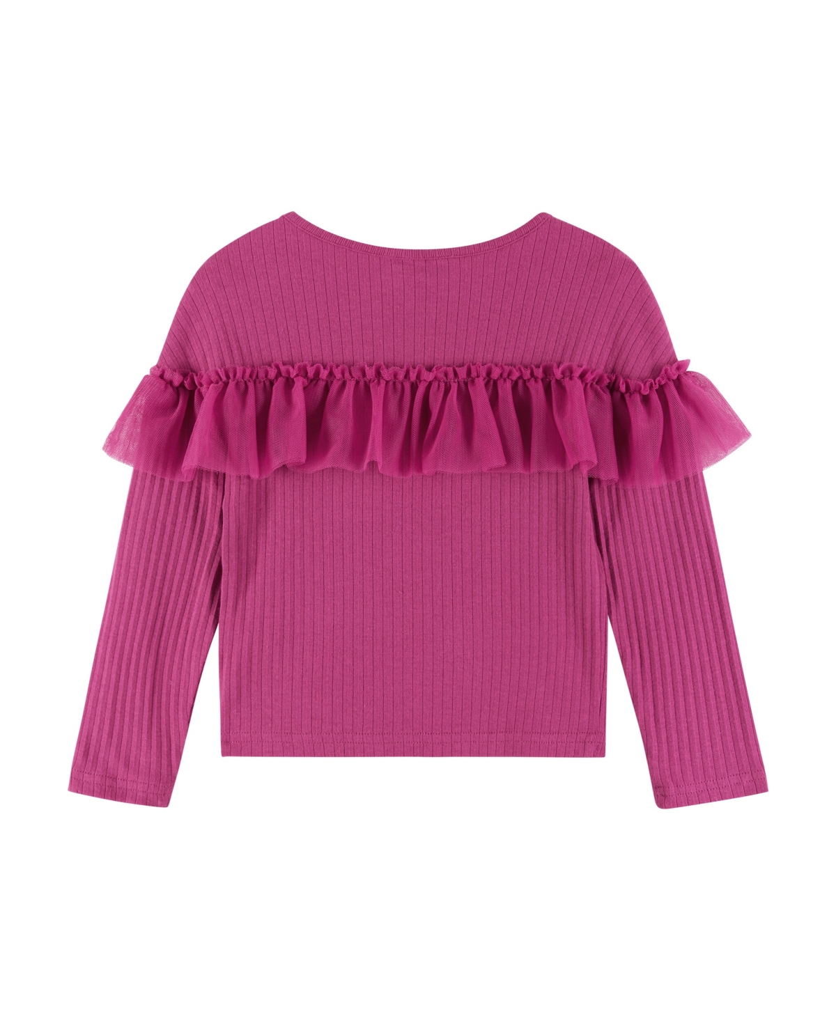 Andy & Evan Little Girls Toddler/Child Rib Knit Long Sleeve Top