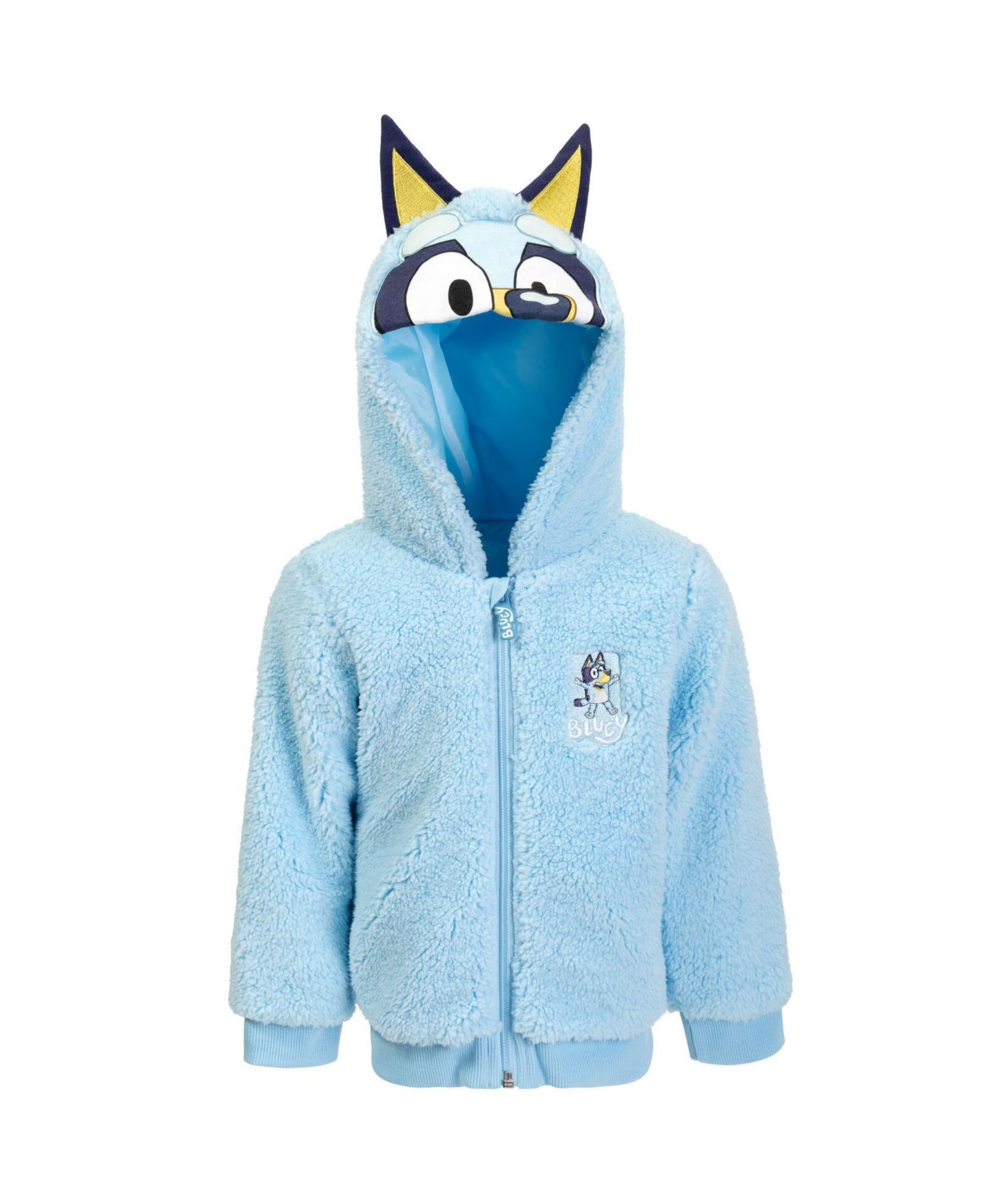 Худи Bluey Bingo Cozy Sherpa Zip Up Cosplay для мальчиков-малышей, цвет: Синий — фото 2
