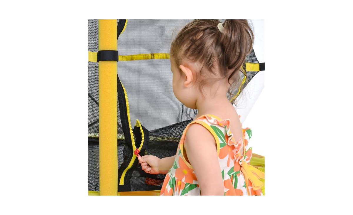 Slickblue Best Kids Trampoline with Safety Enclosure Net Fun and Secure Playtime