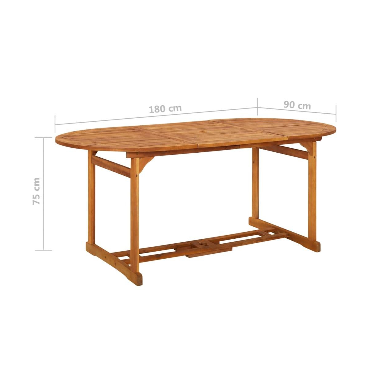 vidaXL Patio Dining Table 70.9