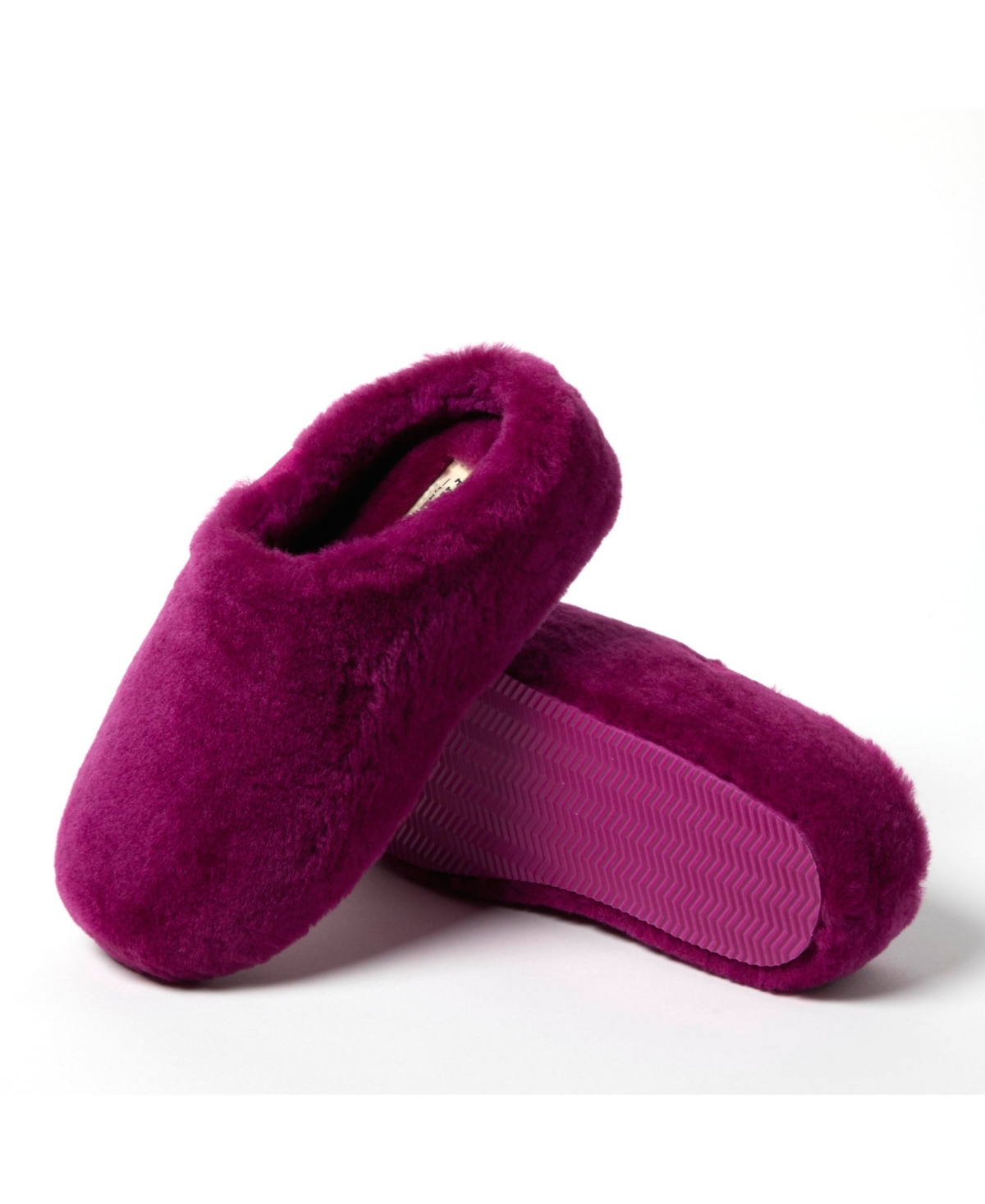 Dearfoams Fireside by Women's Maryboro Genuine Shearling Platform Fuzzy Clog Slipper