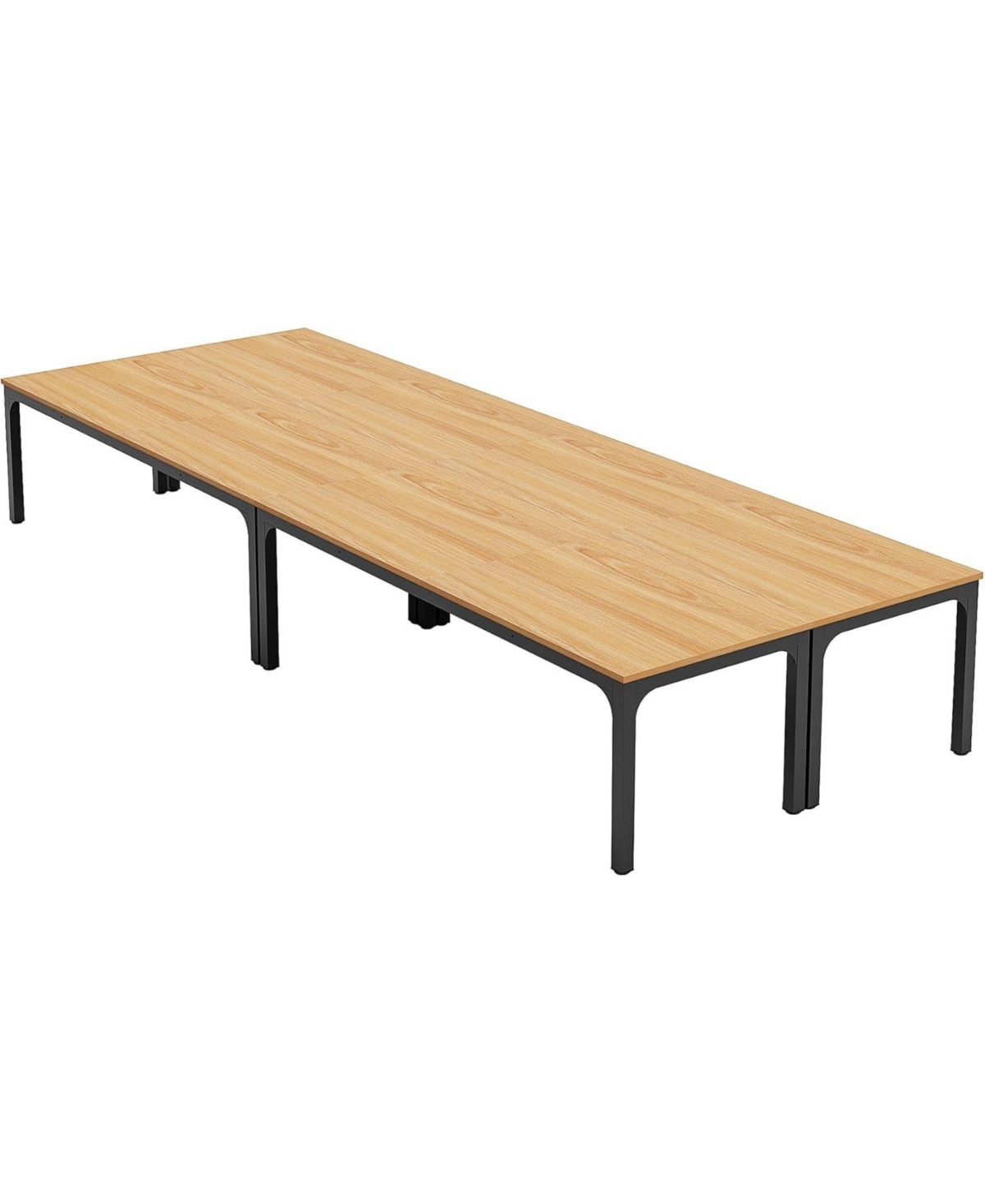 Tribesigns 78.74-Inch Conference Table Set of 2, 13FT Conference Room Table, Rectangle Meeting Seminar Table Set for 8-10 Person,Long Business T