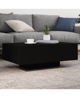 Coffee Table Black Engineered wood Low Coffee Table Coffee Table