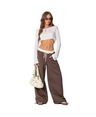 Womens Mikki Wide Leg Sweatpants