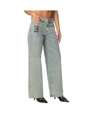 Women's 16 Vintage Acid Wash Jeans