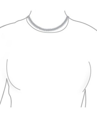 Art Deco Style Holiday Day Party Clear White Cubic Zirconia Marquise Formal Statement Tennis Necklace Prom Silver Plated