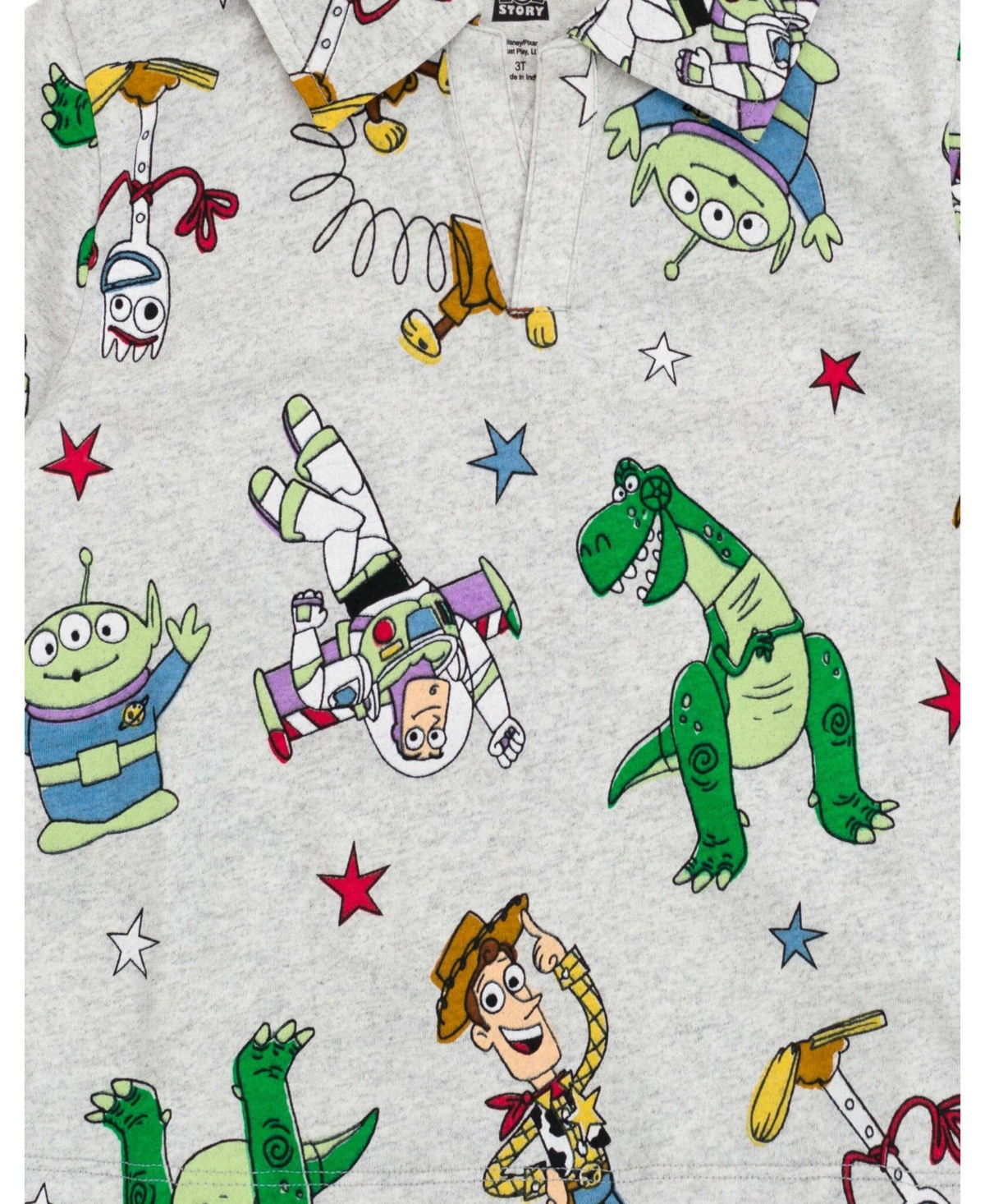 Disney Toddler Boys Polo Shirt and Twill Shorts Outfit Set to (2T - 10-12) - gray / navy