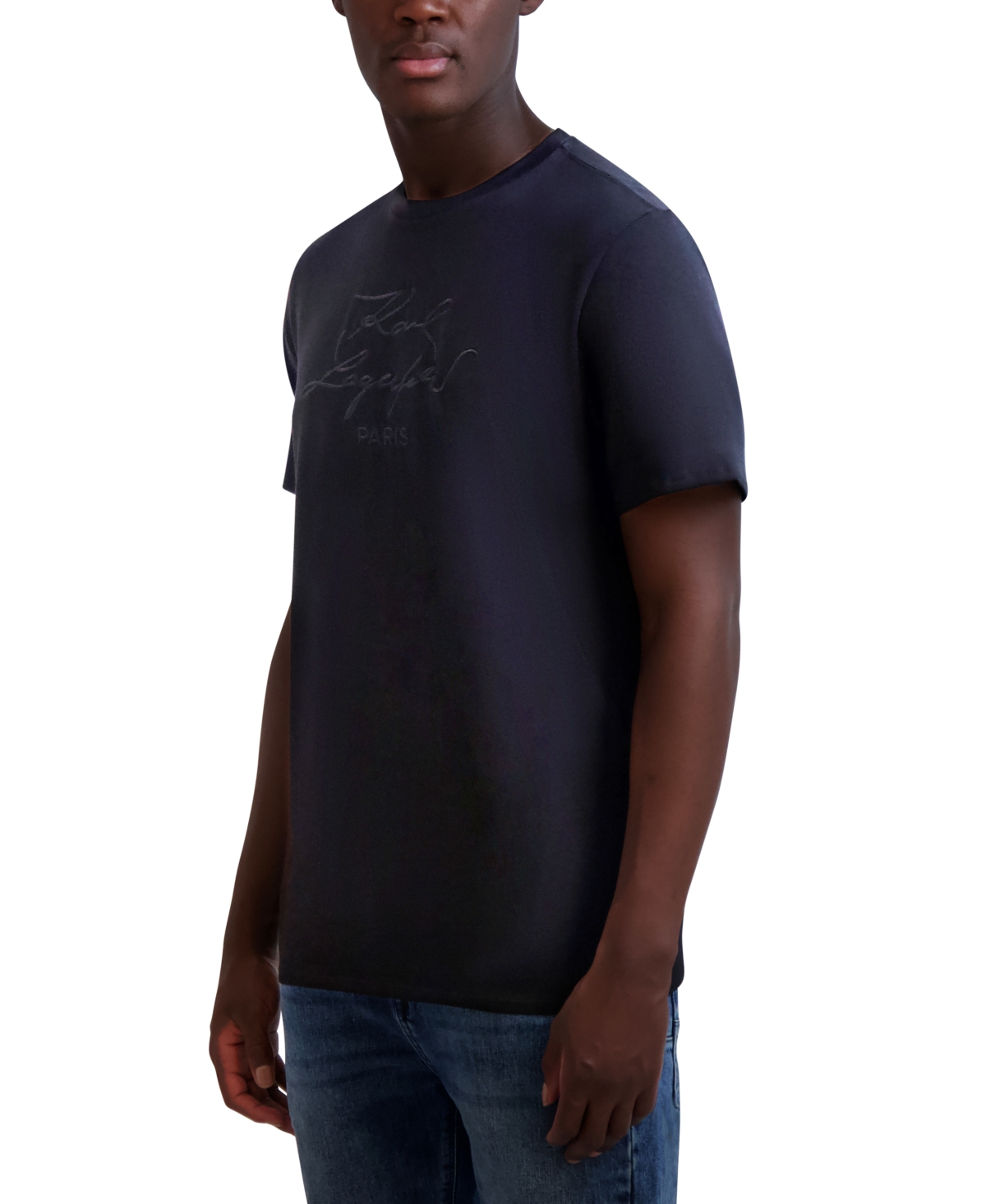 Karl Lagerfeld Paris Men's Logo Graphic T-Shirt